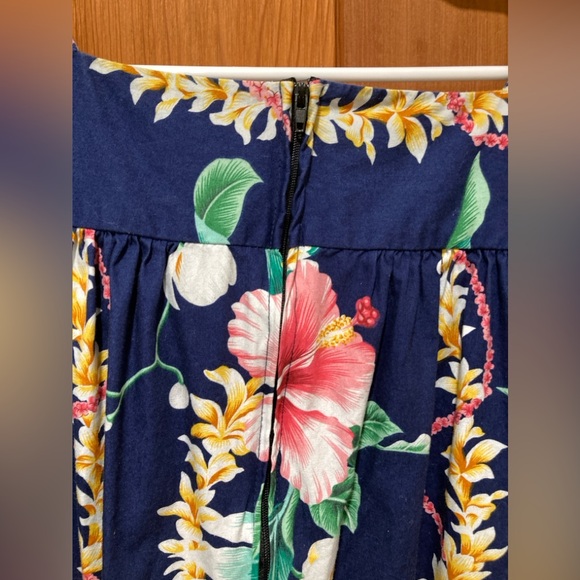 XL Royal Creations Hawaiian MuuMuu Womens muu muu dress cotton blue hibiscus - Picture 9 of 11